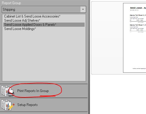 Print Reports in Group