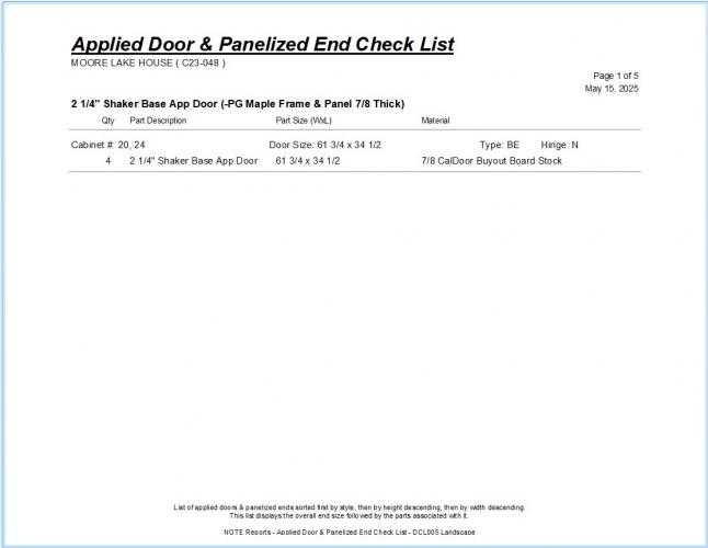 NOTE DCL005